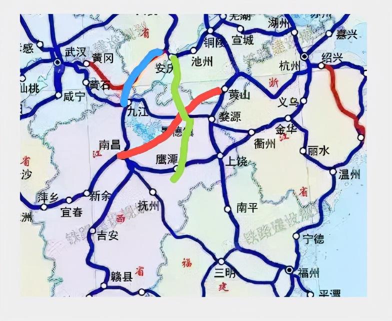 江西现代化铁路规划图，构建交通网络，助推经济腾飞发展